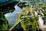Космодром "Плесецк". Вид с воздуха на город Мирный и озеро Плесцы. Фото: К.Гринченко